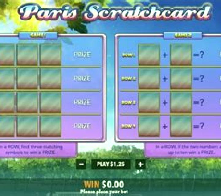 Paris Scratchcard slot