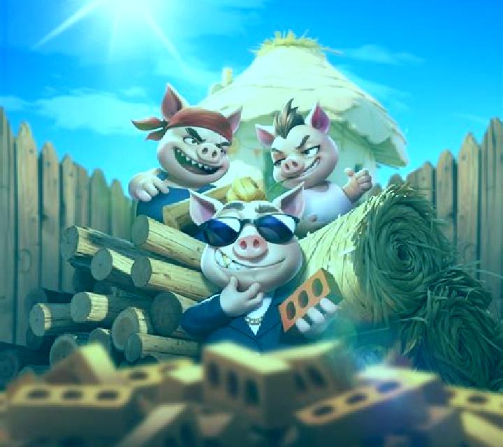 Pig Banker Three Little Piggies Christmas slot game