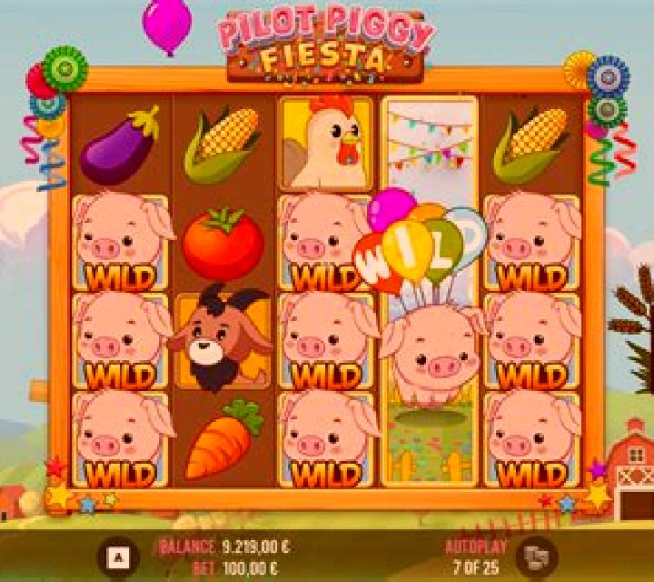 Pilot Piggy Fiesta slot game