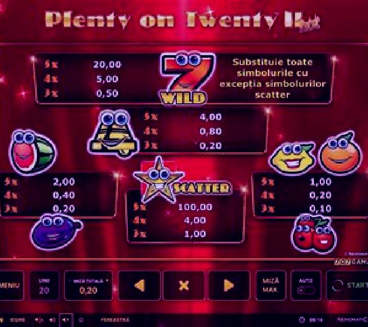 Plenty on Twenty II hot slot game