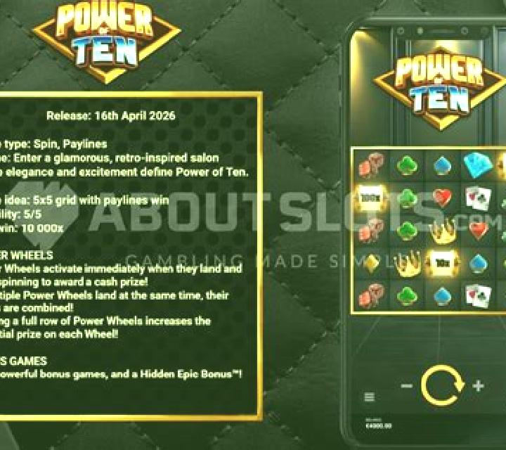 Power of Ten slot