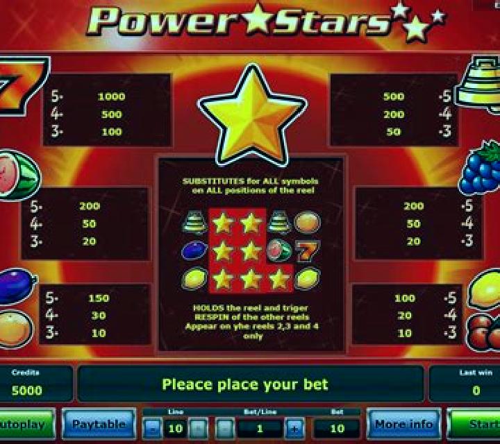 Power Stars slot game