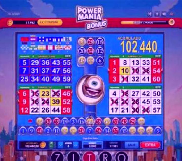 Powermania Bonus Bingo slot game