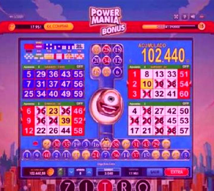 Powermania Bonus Bingo slot machine