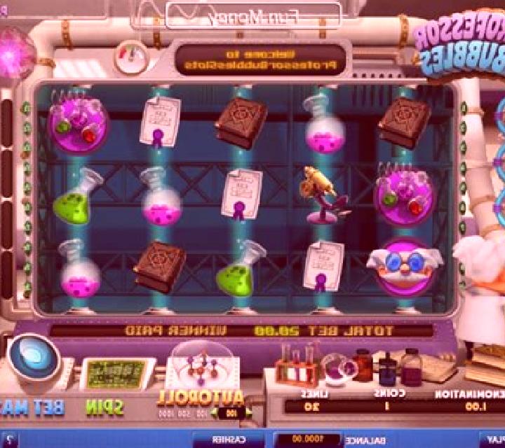 Professor Bubbles slot machine