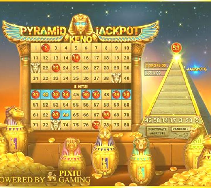 Pyramid Jackpot Keno slot machine