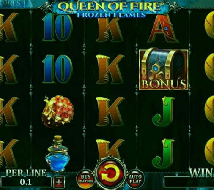 Queen of Ice Frozen Flames slot game