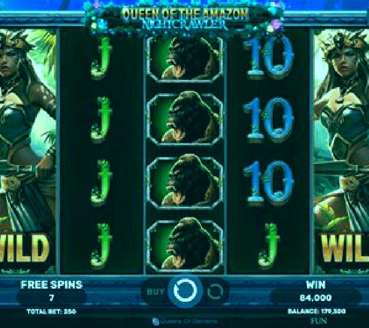 Queen of the Amazon - Nightcrawler slot game