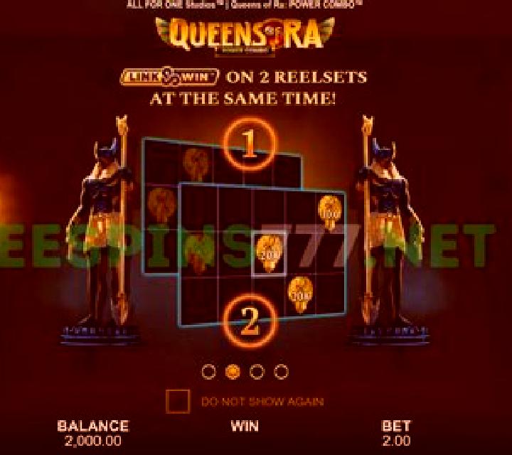 Queens of Ra Power Combo slot machine