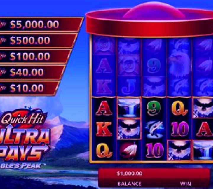 Quick Hit Ultra Pays Eagle s Peak slot
