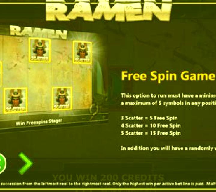 Ramen slot