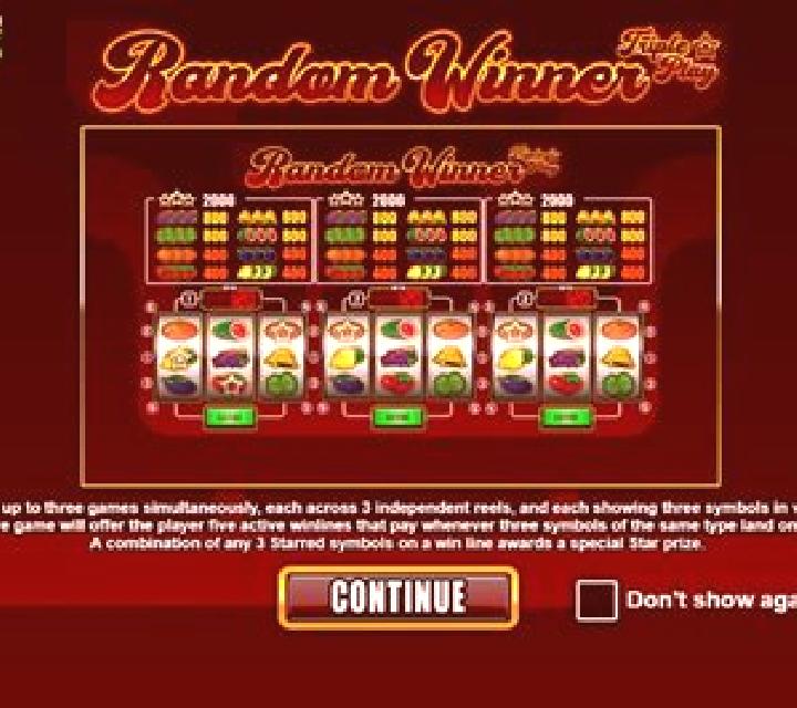 Random Winner Triple Play slot