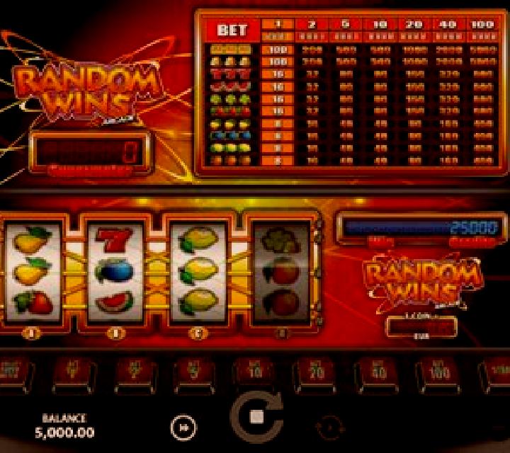 Random Wins Arcade slot machine