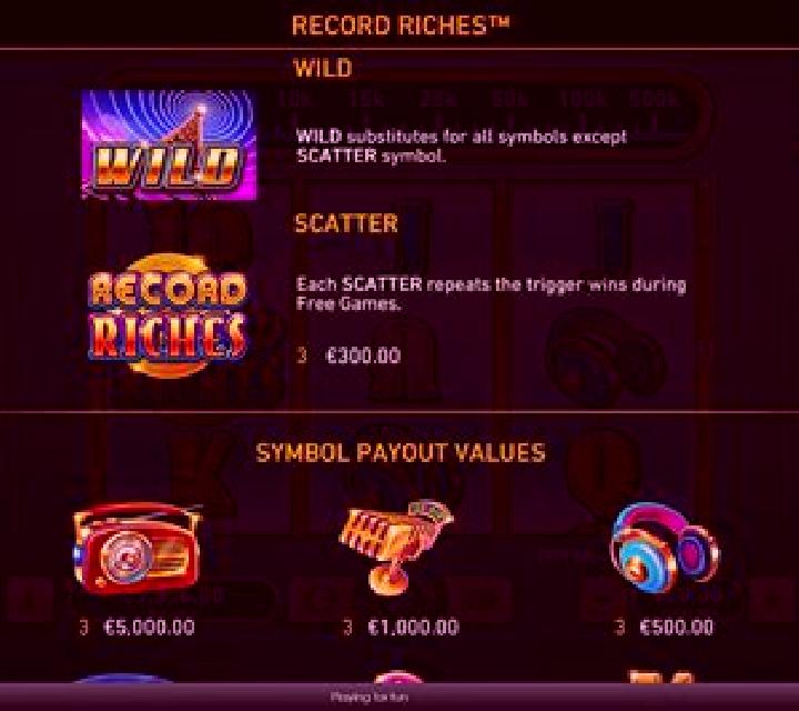 Record Riches! online slot
