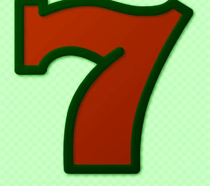 Red seven slot machine
