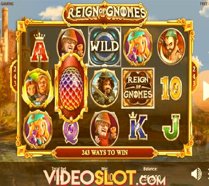 Reign of Gnomes slot game