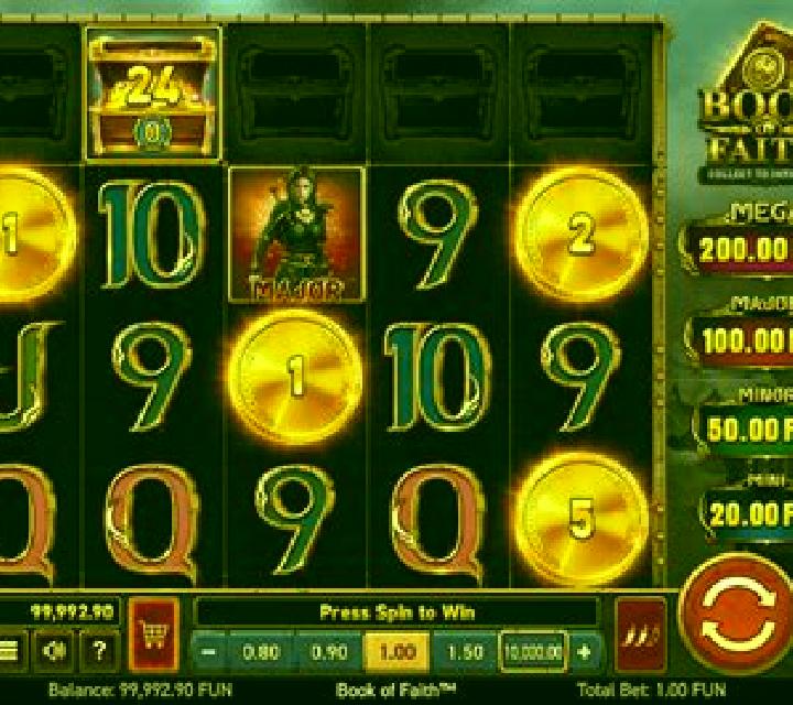 Relic Hunters and the Book of Faith slot game