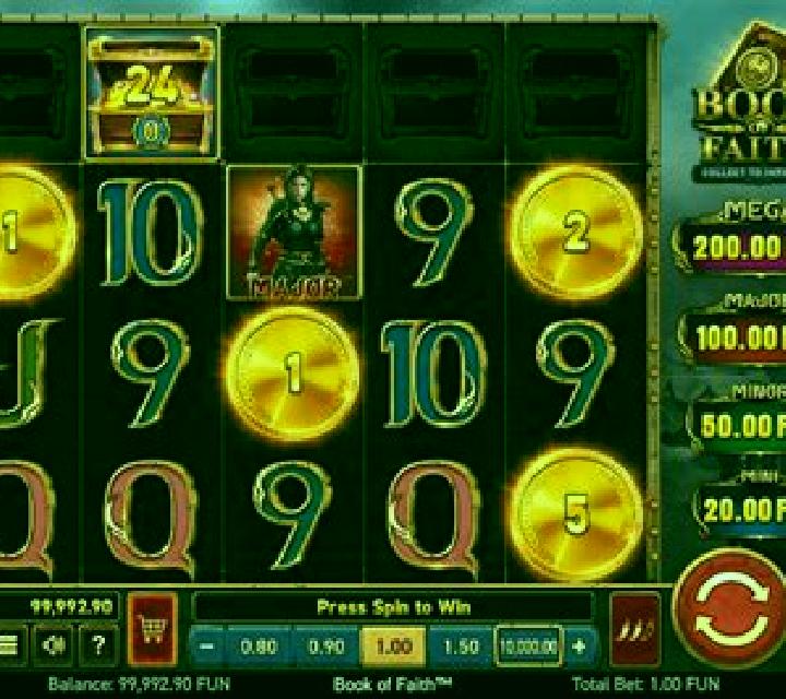 Relic Hunters and the Book of Faith slot machine