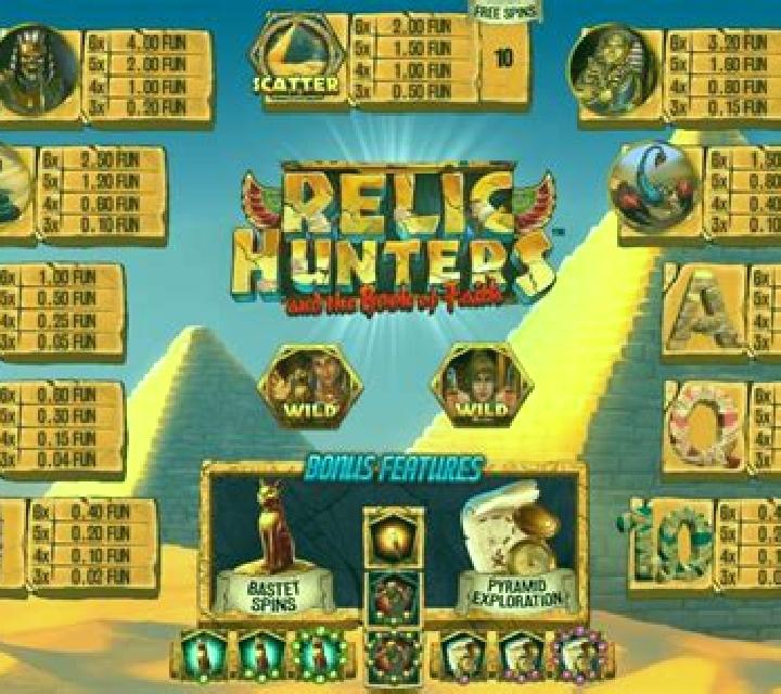 Relic Hunters and the Book of Faith slot