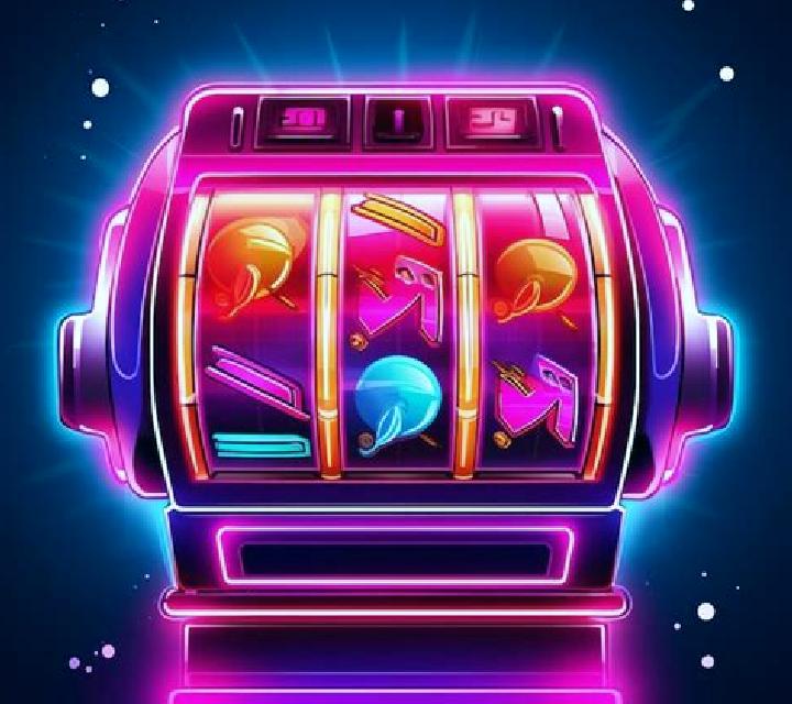 Retro Neon slot machine