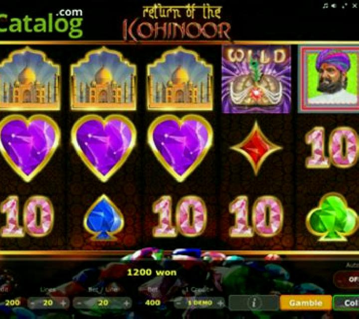 Return of the Kohinoor slot