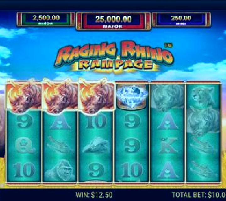 Rhino Rampage Lightning Spins slot machine