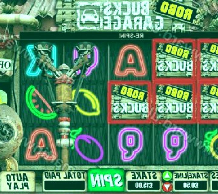 Robo Bucks Garage slot game