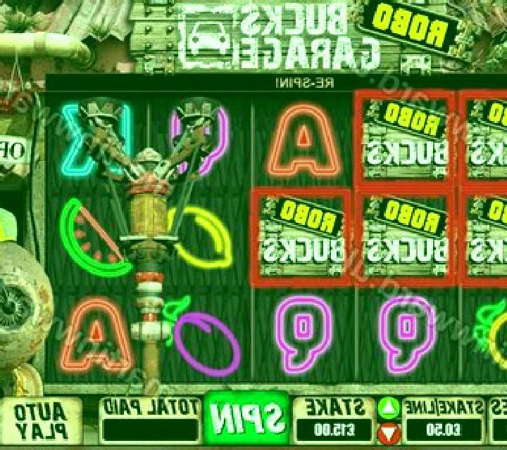 Robo Bucks Garage slot machine