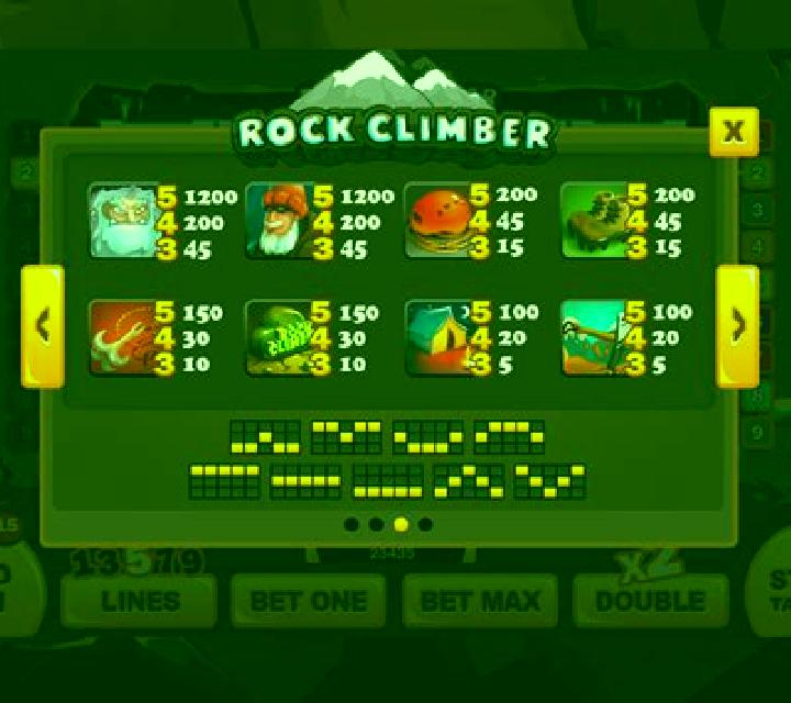 Rock Climber slot game