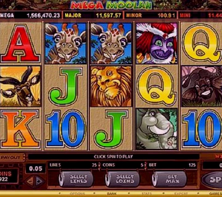 Roulette Mega Moolah slot machine