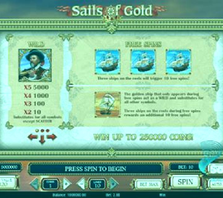 Sails of Gold slot game