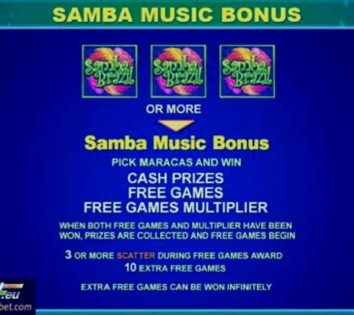 Samba Brazil slot game