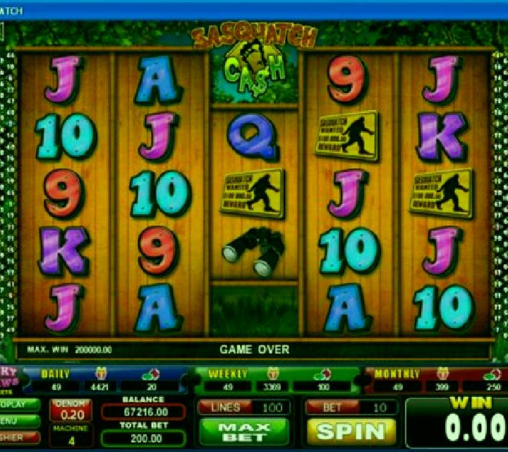 Sasquatch Cash slot game