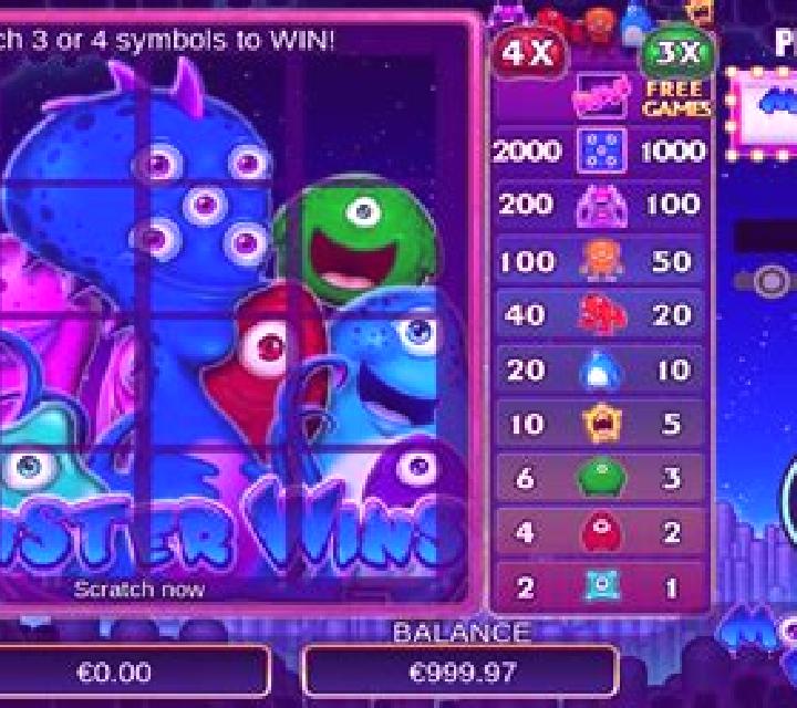Scratch Monster Wins online slot