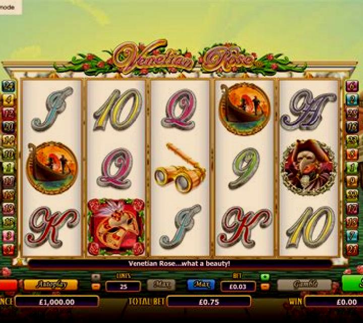 Scratch Venetian Rose slot machine