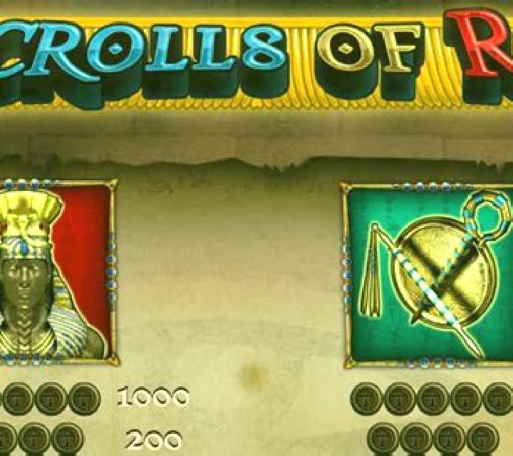 Scrolls of RA slot game