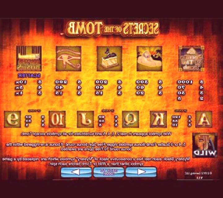 Secrets of the tomb slot
