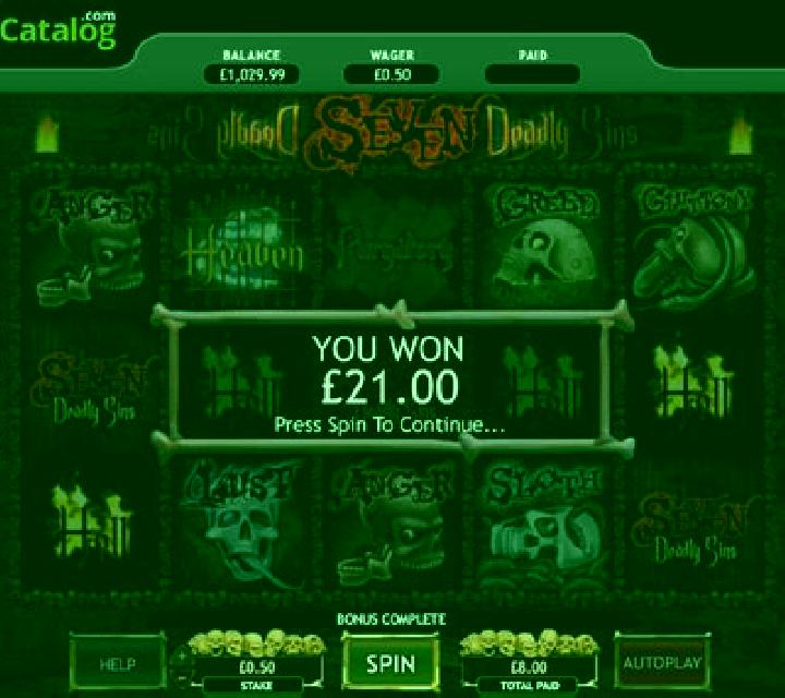 Seven Deadly Sins slot