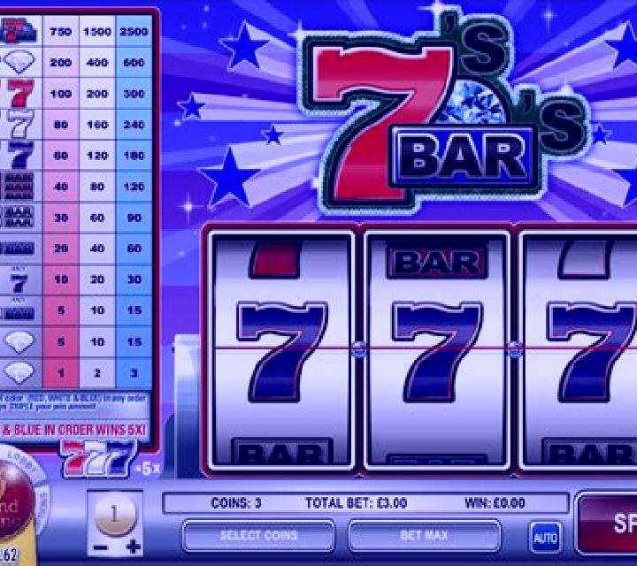 Sevens and Bars slot game