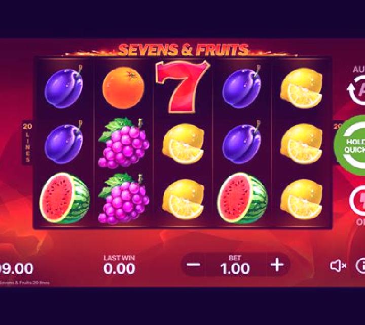 Sevens Fruits: 20 lines slot machine