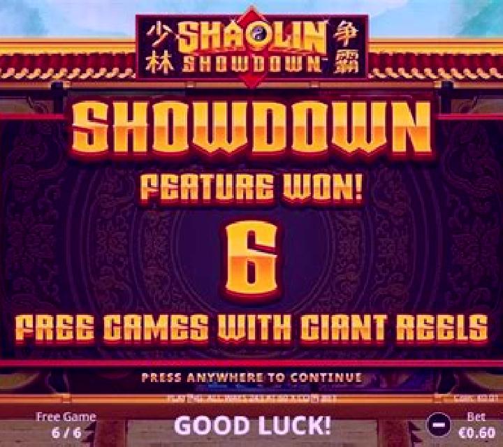 Shaolin Showdown slot