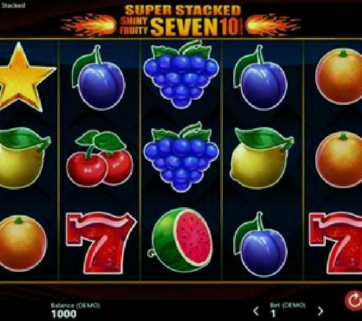 Shiny Fruits Seven 10 Lines Super Stacked online slot
