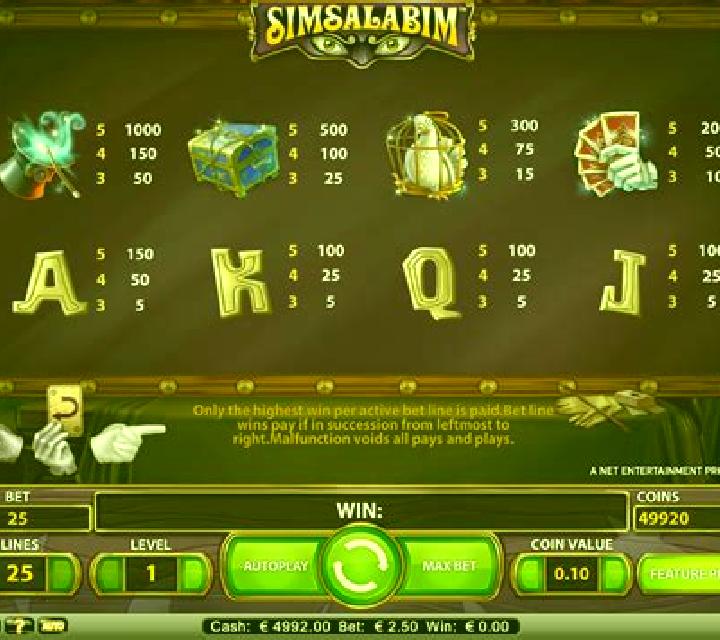 Simsalabim slot game