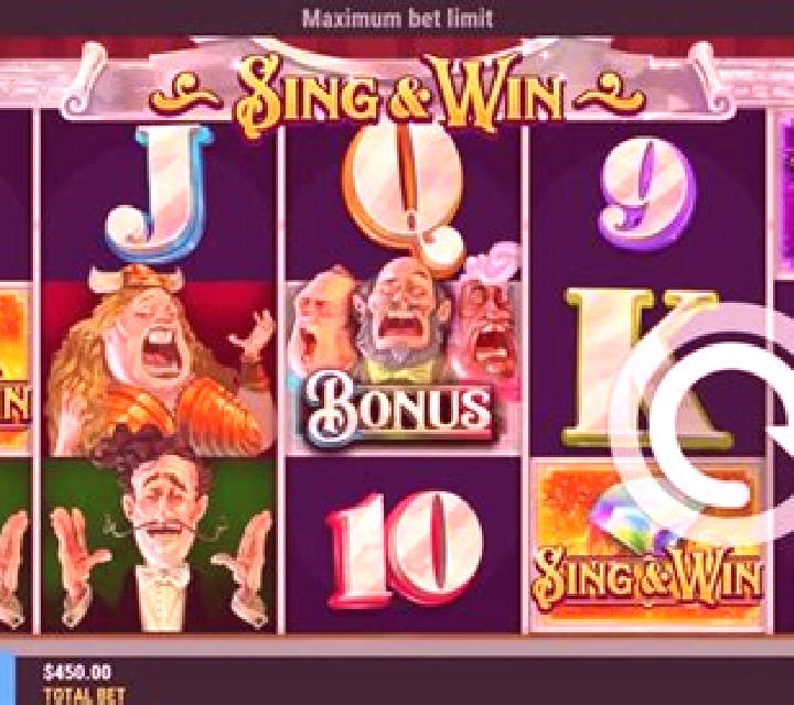 Sing & Win slot machine