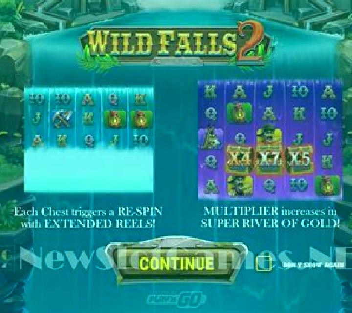 SIX STEPPER WILD FALLS slot game