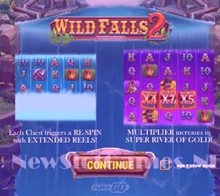 SIX STEPPER WILD FALLS slot machine