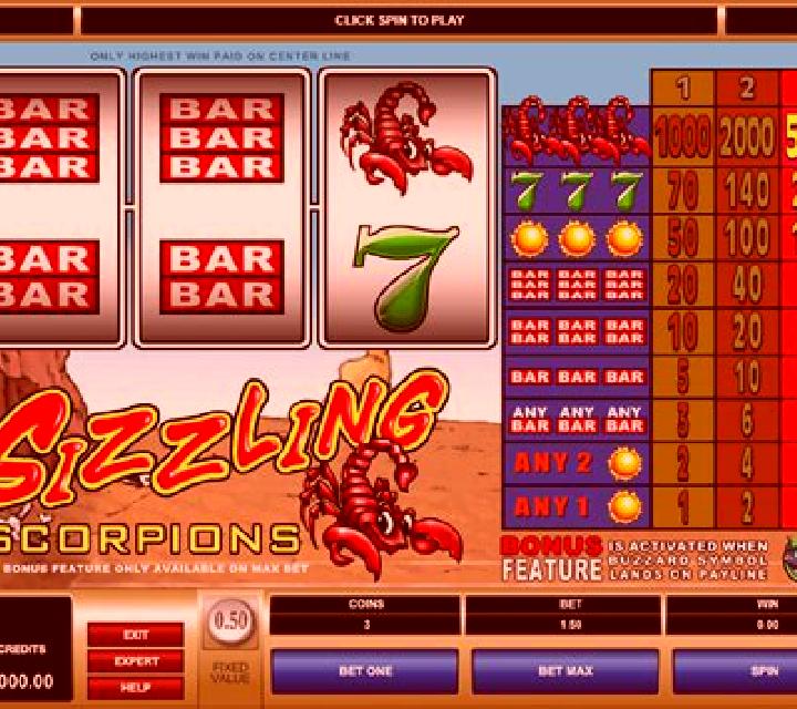Sizzling Scorpions slot game