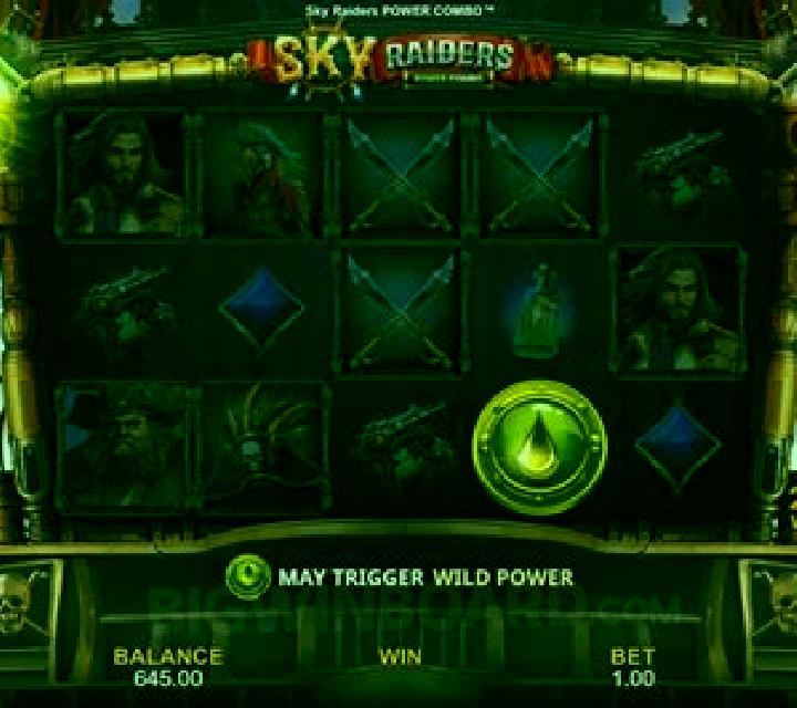 Sky Raiders Power Combo slot machine