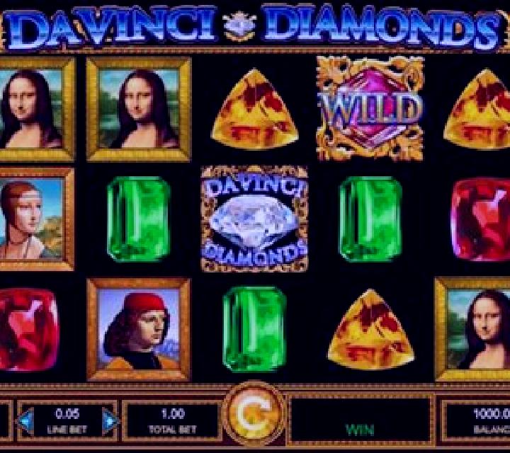 Slingo Da Vinci Diamonds slot game