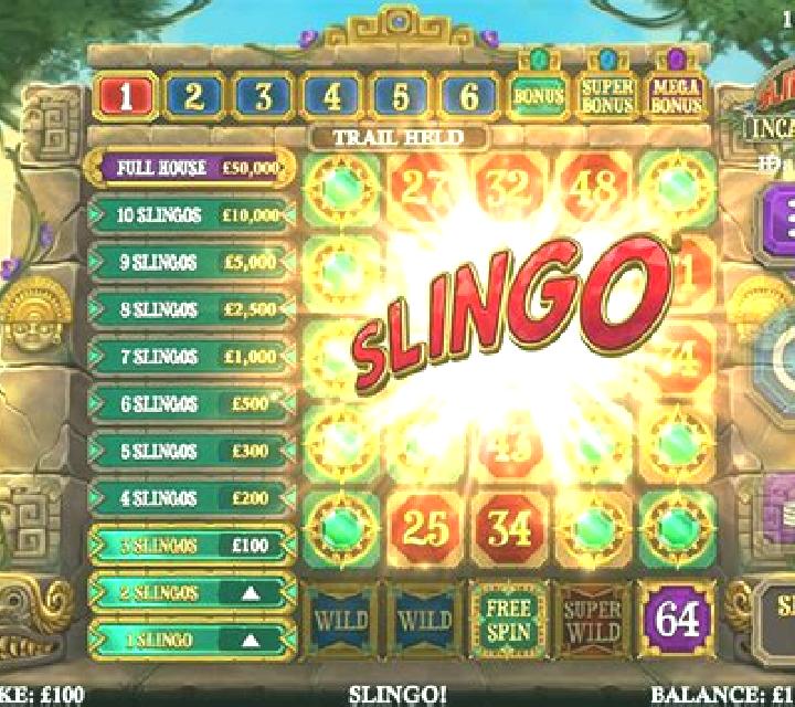 Slingo Inca Trail slot machine